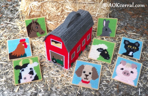 Plastic Canvas Farm Animal Patterns and Barn Box Pattern